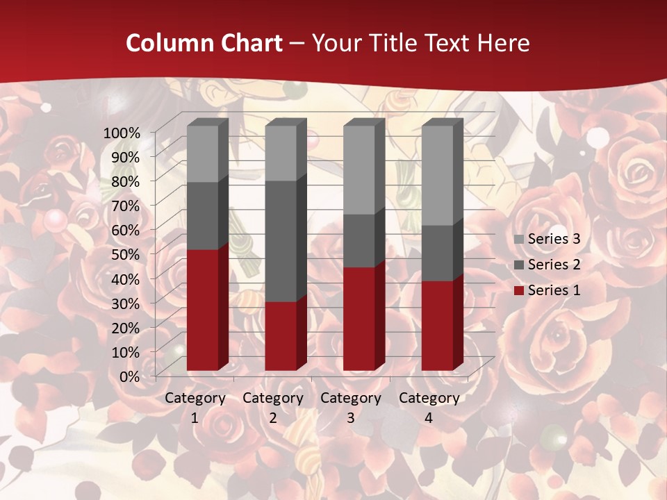 A Man And A Woman Are Hugging With Roses On Them PowerPoint Template