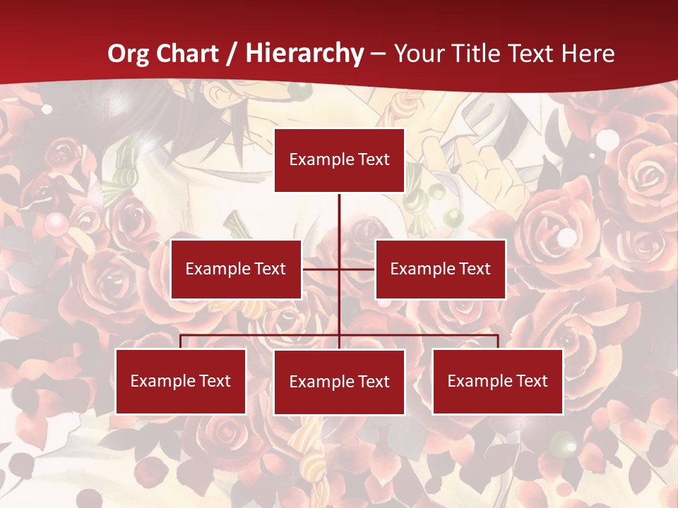 A Man And A Woman Are Hugging With Roses On Them PowerPoint Template