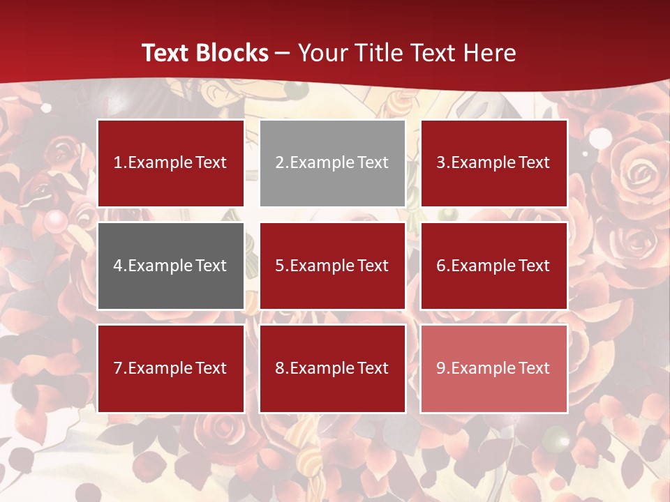 A Man And A Woman Are Hugging With Roses On Them PowerPoint Template