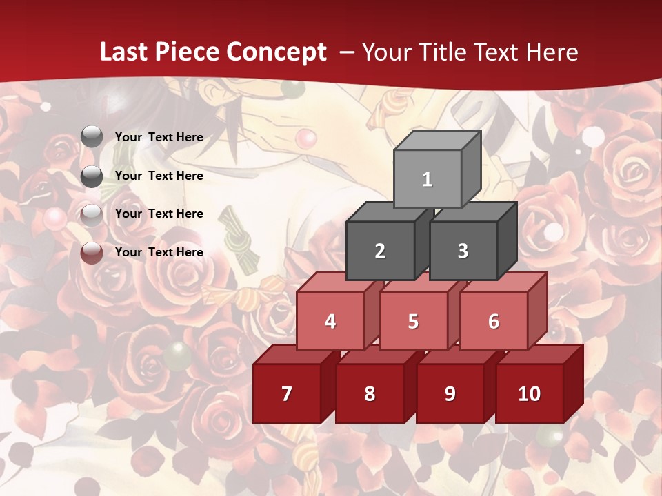 A Man And A Woman Are Hugging With Roses On Them PowerPoint Template