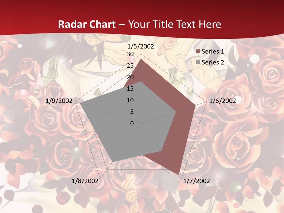 A Man And A Woman Are Hugging With Roses On Them PowerPoint Template
