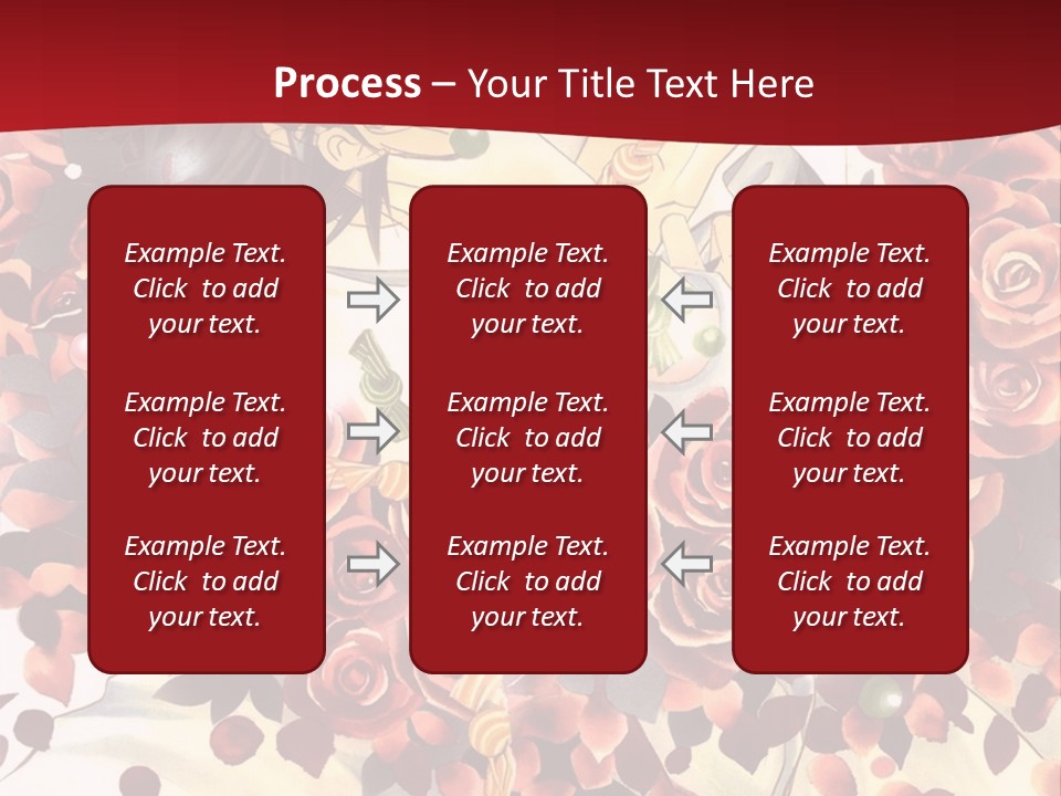 A Man And A Woman Are Hugging With Roses On Them PowerPoint Template