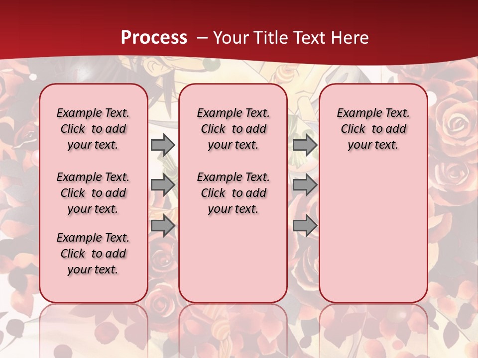 A Man And A Woman Are Hugging With Roses On Them PowerPoint Template