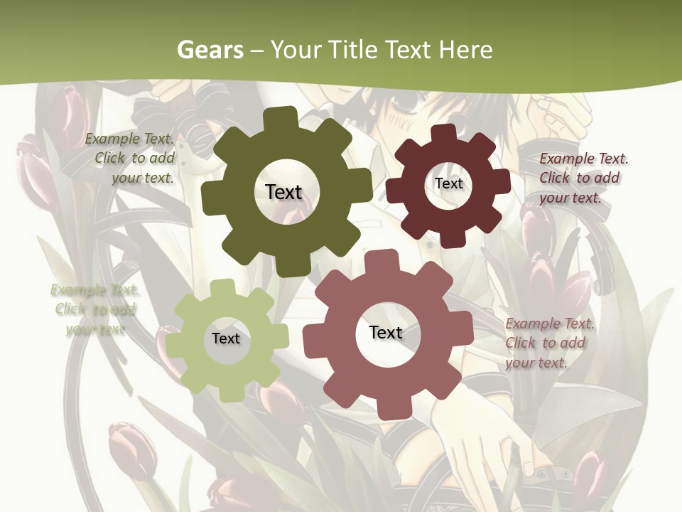 A Couple Of People Sitting Next To Each Other PowerPoint Template