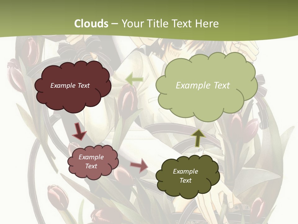 A Couple Of People Sitting Next To Each Other PowerPoint Template