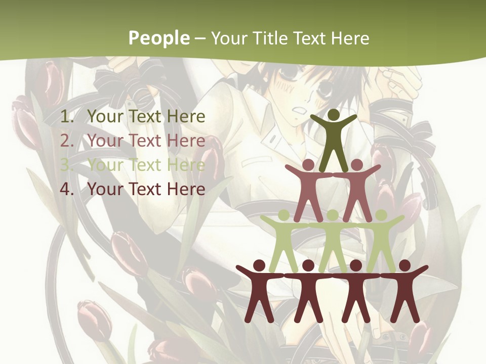 A Couple Of People Sitting Next To Each Other PowerPoint Template