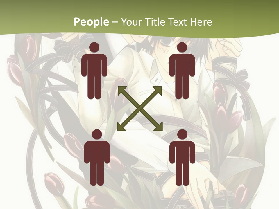 A Couple Of People Sitting Next To Each Other PowerPoint Template