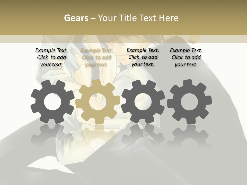 A Man And A Woman Sitting Next To Each Other PowerPoint Template