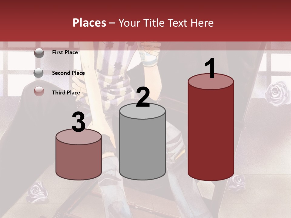 A Man And Woman Sitting On A Rocking Chair PowerPoint Template