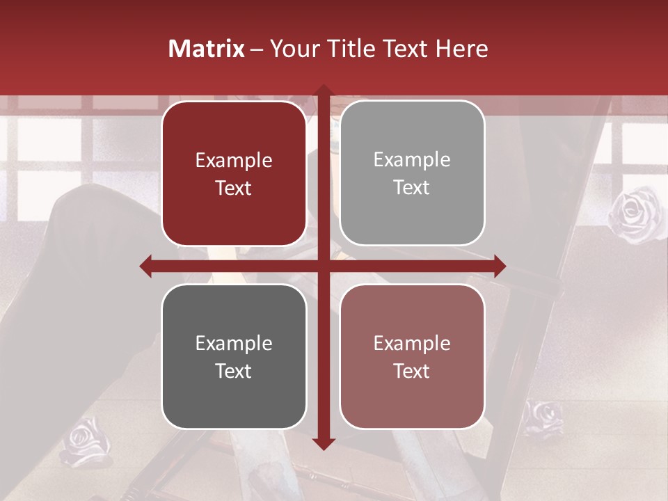 A Man And Woman Sitting On A Rocking Chair PowerPoint Template