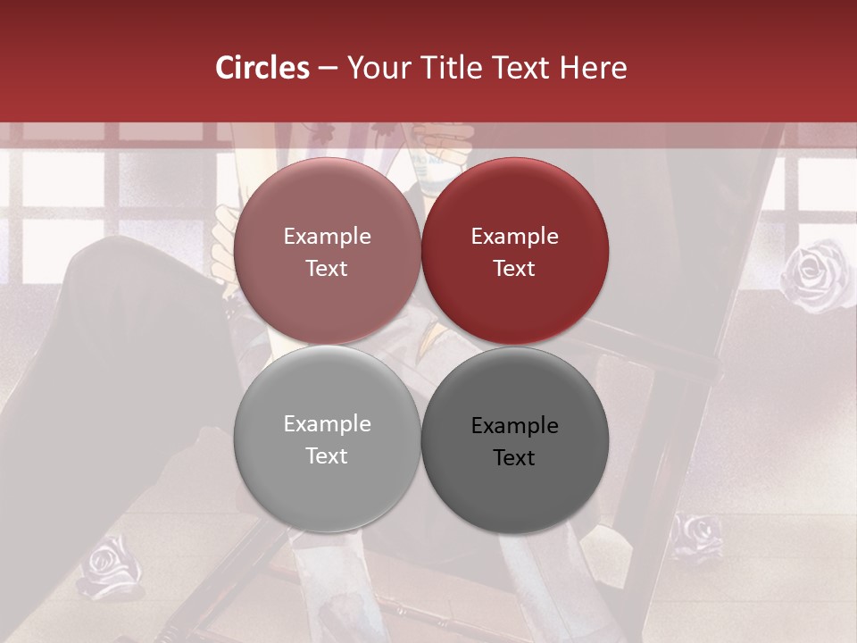 A Man And Woman Sitting On A Rocking Chair PowerPoint Template