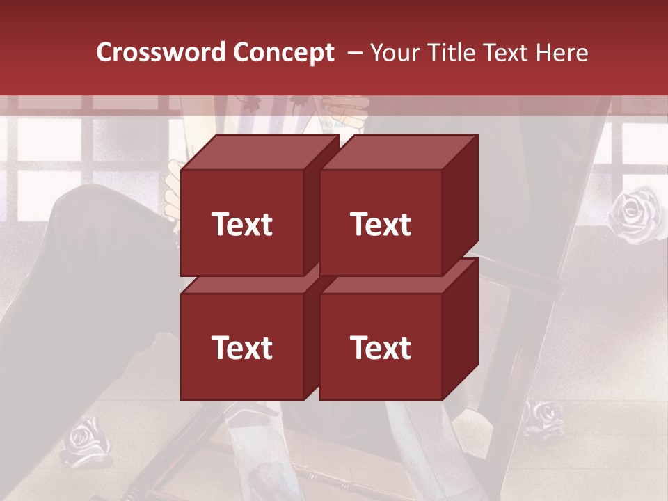 A Man And Woman Sitting On A Rocking Chair PowerPoint Template