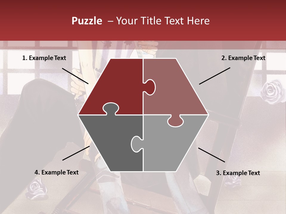 A Man And Woman Sitting On A Rocking Chair PowerPoint Template