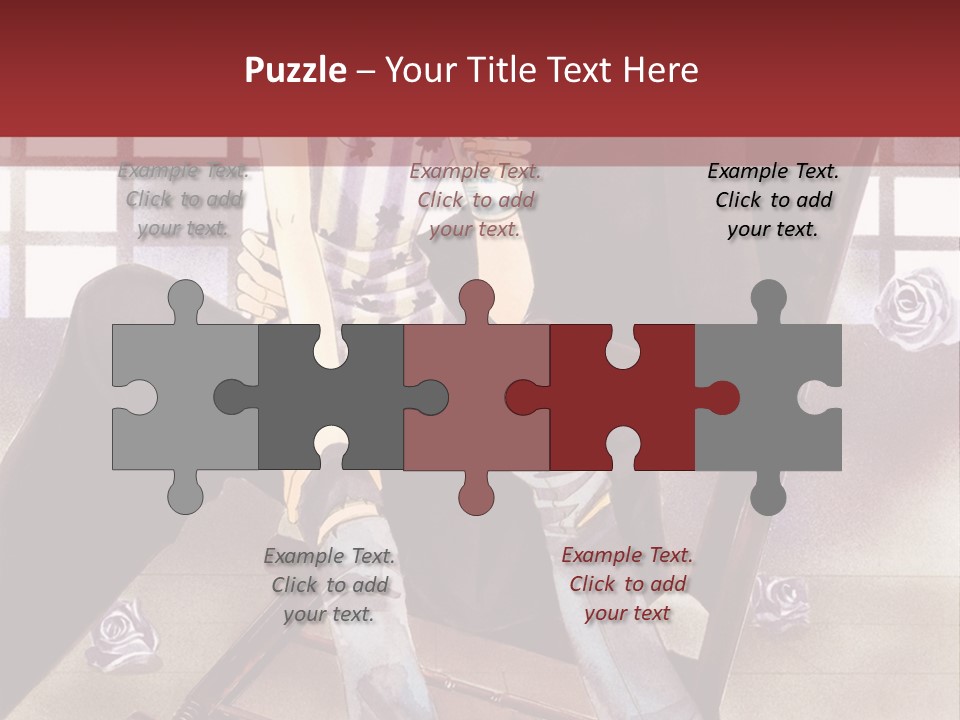 A Man And Woman Sitting On A Rocking Chair PowerPoint Template