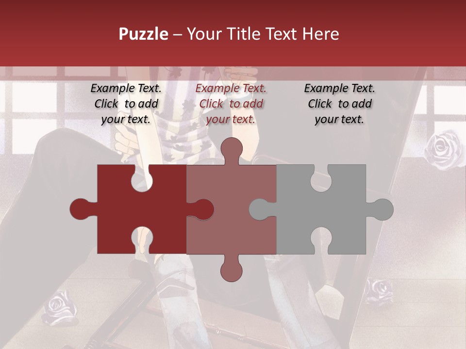 A Man And Woman Sitting On A Rocking Chair PowerPoint Template