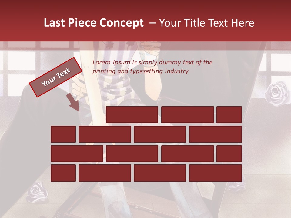 A Man And Woman Sitting On A Rocking Chair PowerPoint Template