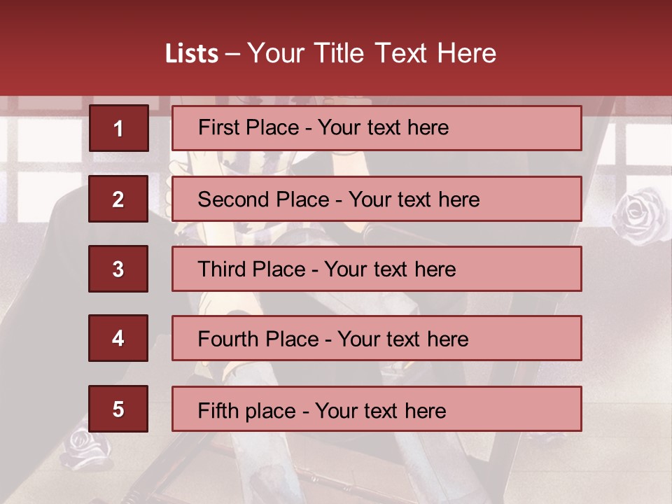 A Man And Woman Sitting On A Rocking Chair PowerPoint Template