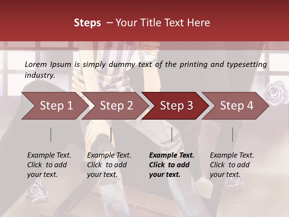 A Man And Woman Sitting On A Rocking Chair PowerPoint Template