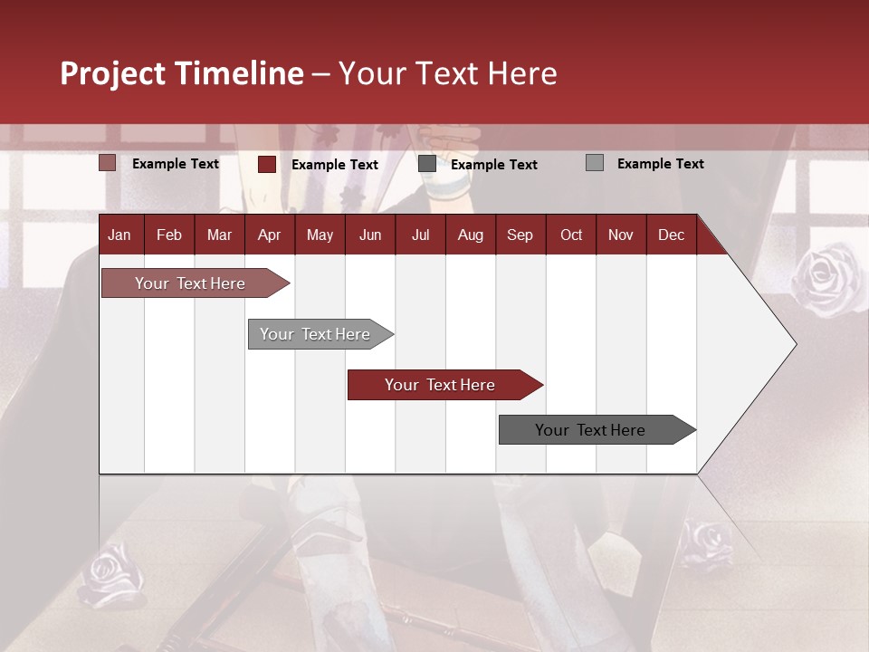 A Man And Woman Sitting On A Rocking Chair PowerPoint Template