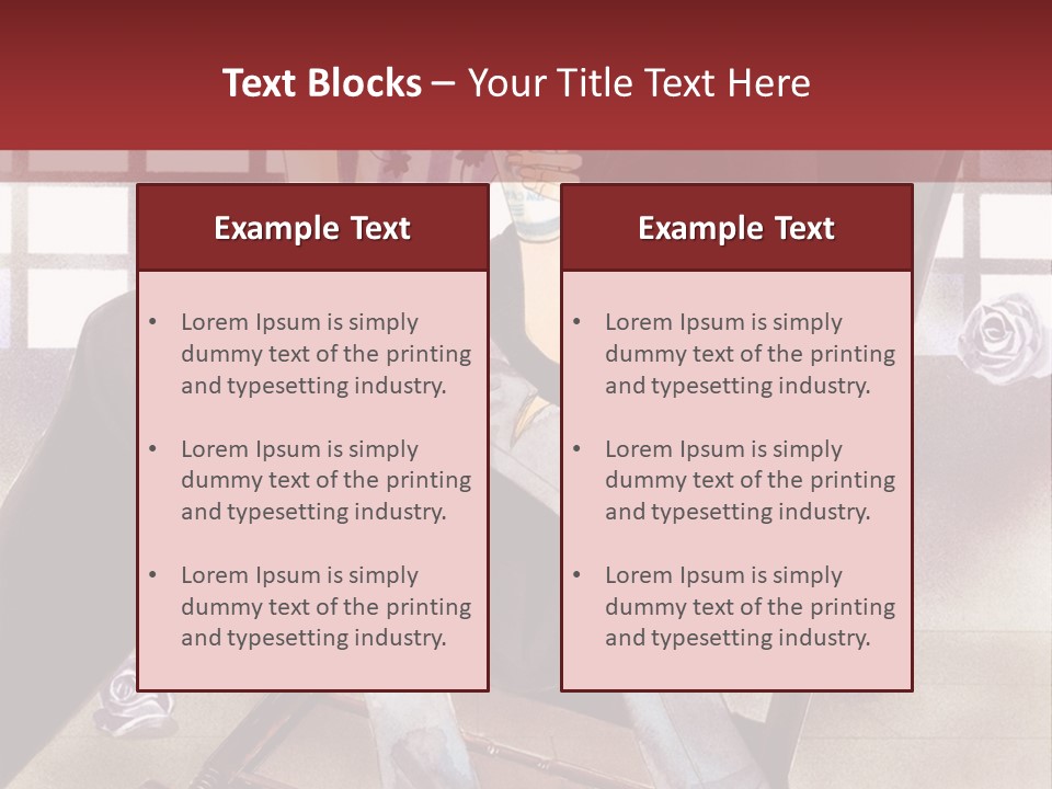 A Man And Woman Sitting On A Rocking Chair PowerPoint Template