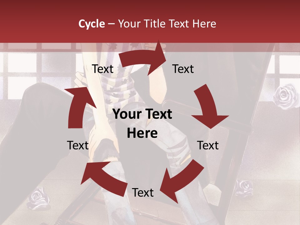 A Man And Woman Sitting On A Rocking Chair PowerPoint Template