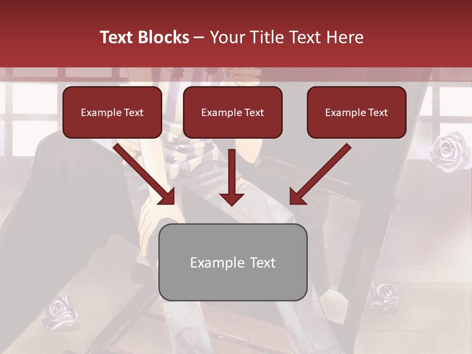 A Man And Woman Sitting On A Rocking Chair PowerPoint Template