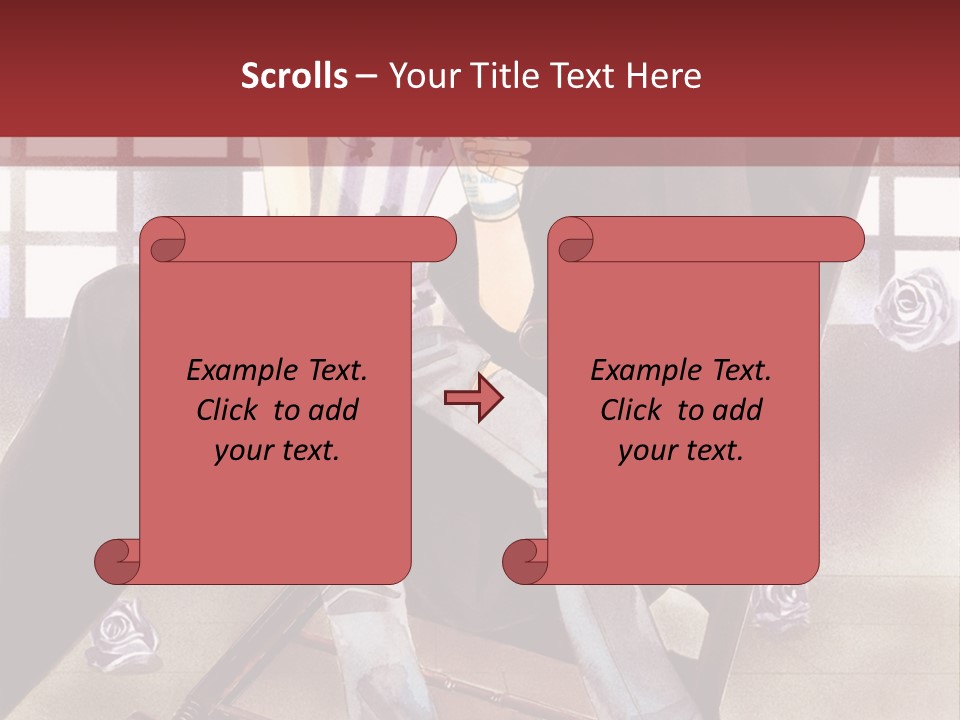 A Man And Woman Sitting On A Rocking Chair PowerPoint Template