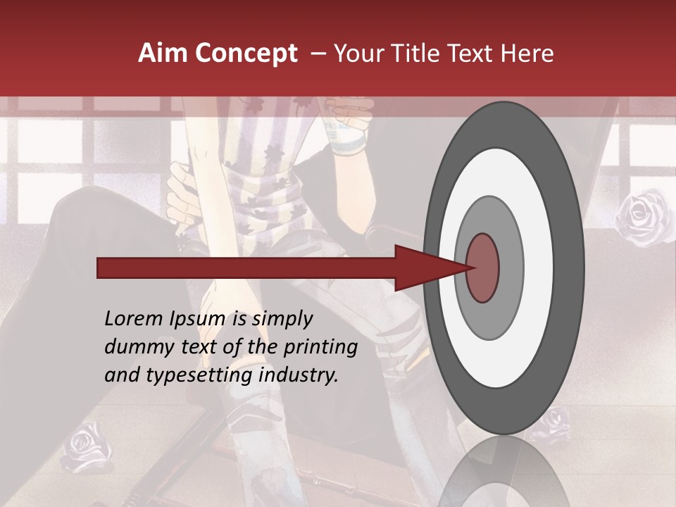 A Man And Woman Sitting On A Rocking Chair PowerPoint Template