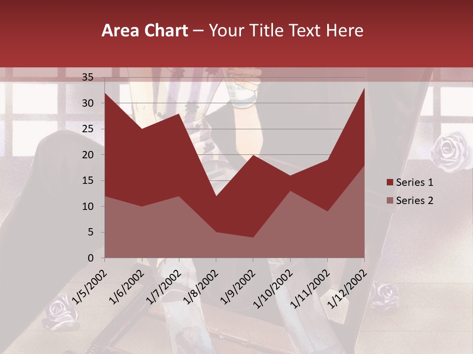 A Man And Woman Sitting On A Rocking Chair PowerPoint Template