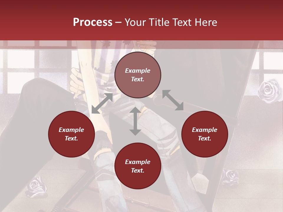 A Man And Woman Sitting On A Rocking Chair PowerPoint Template