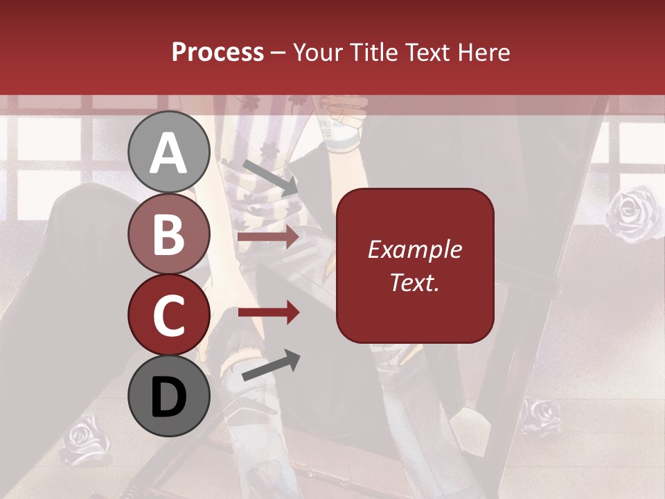 A Man And Woman Sitting On A Rocking Chair PowerPoint Template