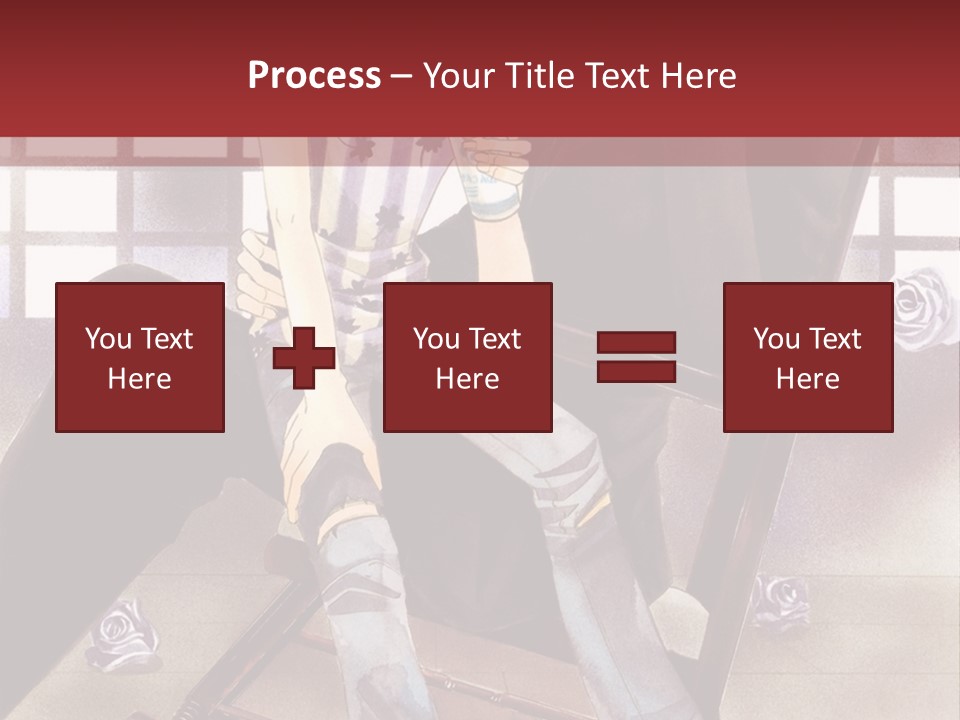 A Man And Woman Sitting On A Rocking Chair PowerPoint Template