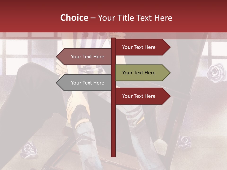 A Man And Woman Sitting On A Rocking Chair PowerPoint Template