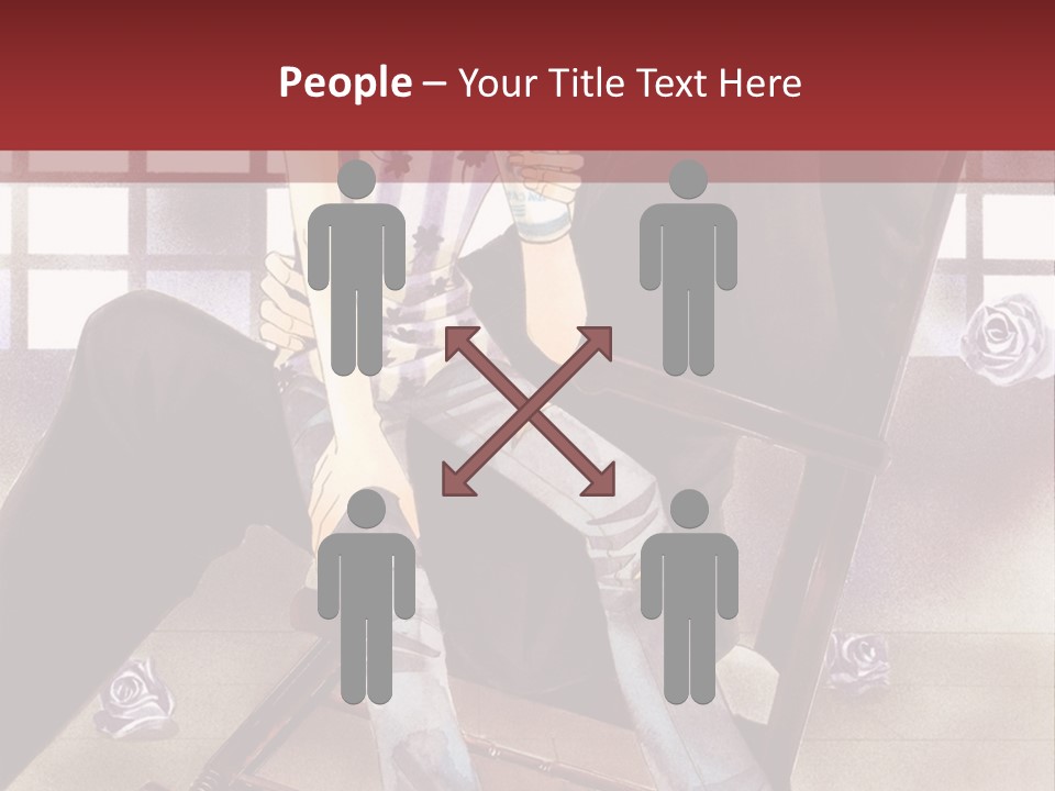 A Man And Woman Sitting On A Rocking Chair PowerPoint Template