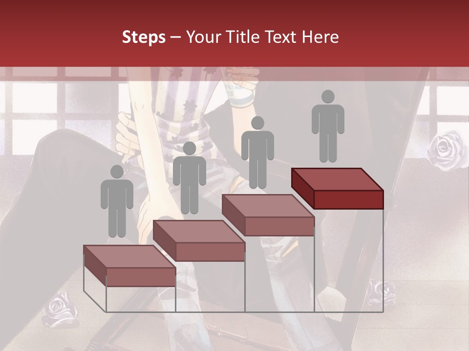 A Man And Woman Sitting On A Rocking Chair PowerPoint Template