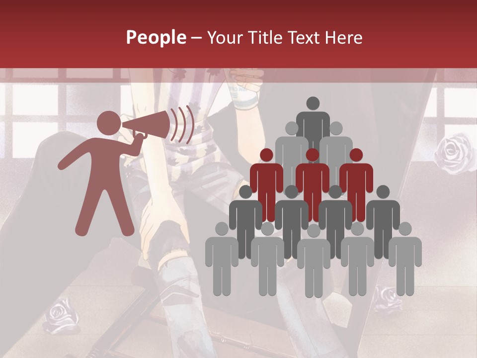 A Man And Woman Sitting On A Rocking Chair PowerPoint Template