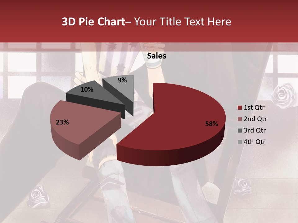 A Man And Woman Sitting On A Rocking Chair PowerPoint Template