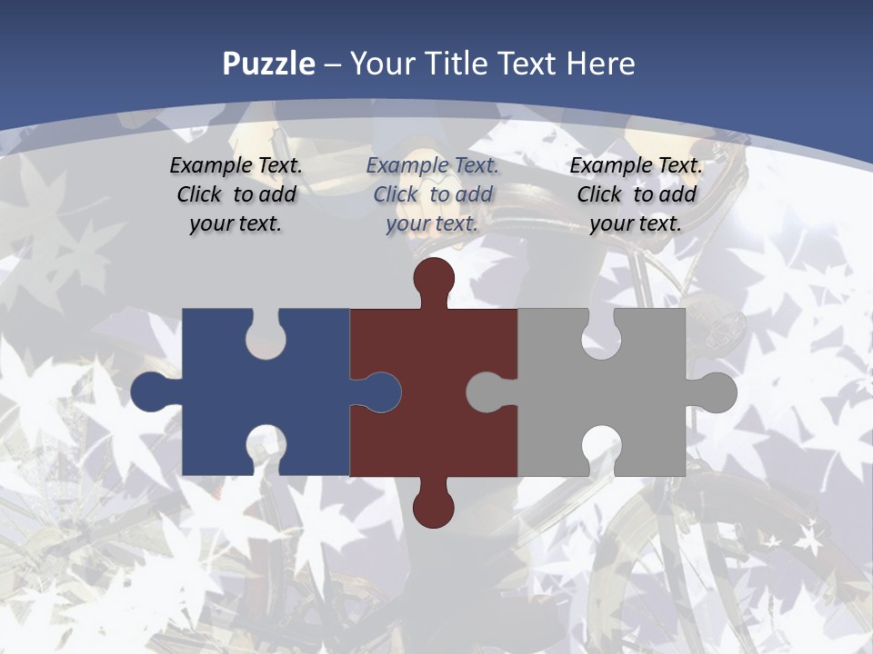 A Man Riding A Bike Next To Another Man PowerPoint Template