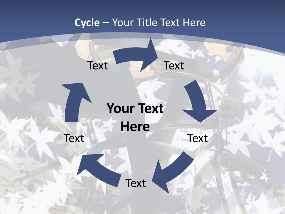 A Man Riding A Bike Next To Another Man PowerPoint Template