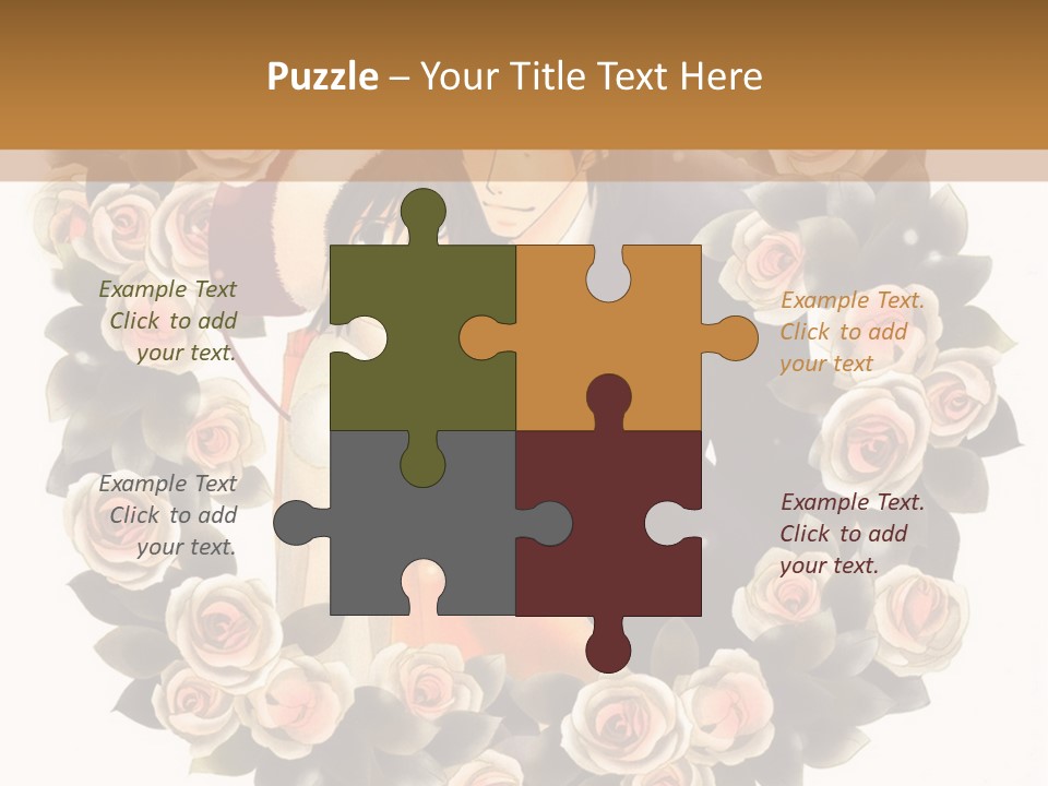 A Picture Of A Man And A Woman Holding Each Other PowerPoint Template