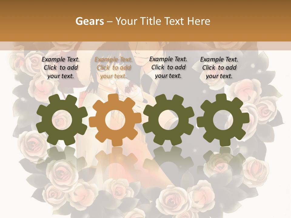 A Picture Of A Man And A Woman Holding Each Other PowerPoint Template