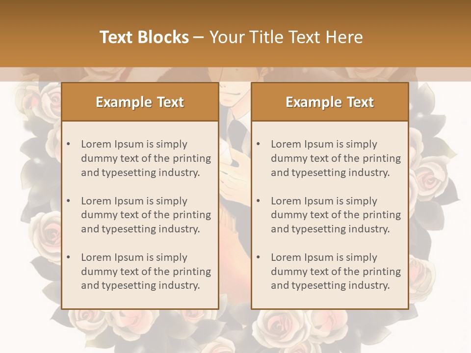 A Picture Of A Man And A Woman Holding Each Other PowerPoint Template