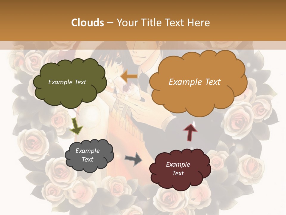 A Picture Of A Man And A Woman Holding Each Other PowerPoint Template