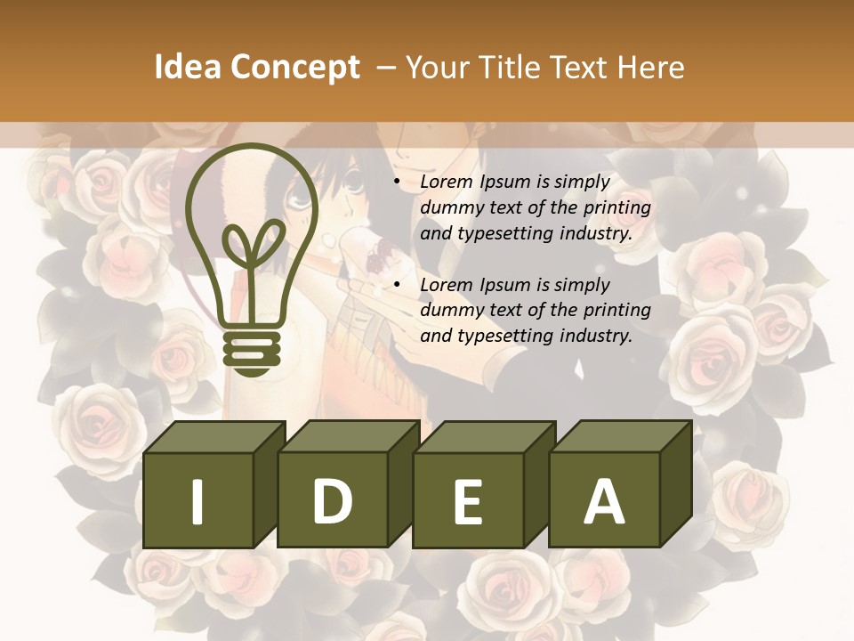 A Picture Of A Man And A Woman Holding Each Other PowerPoint Template