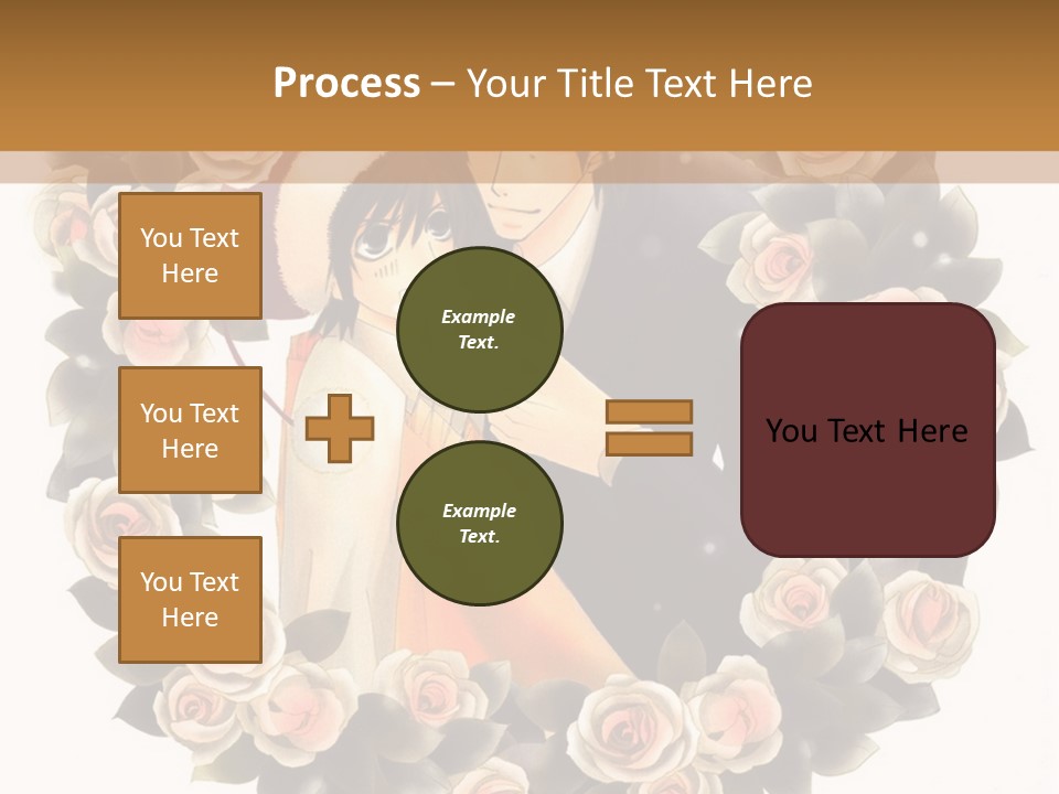 A Picture Of A Man And A Woman Holding Each Other PowerPoint Template