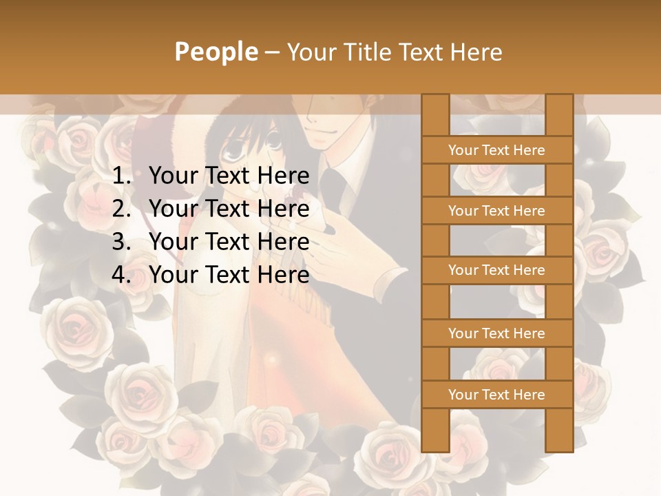 A Picture Of A Man And A Woman Holding Each Other PowerPoint Template