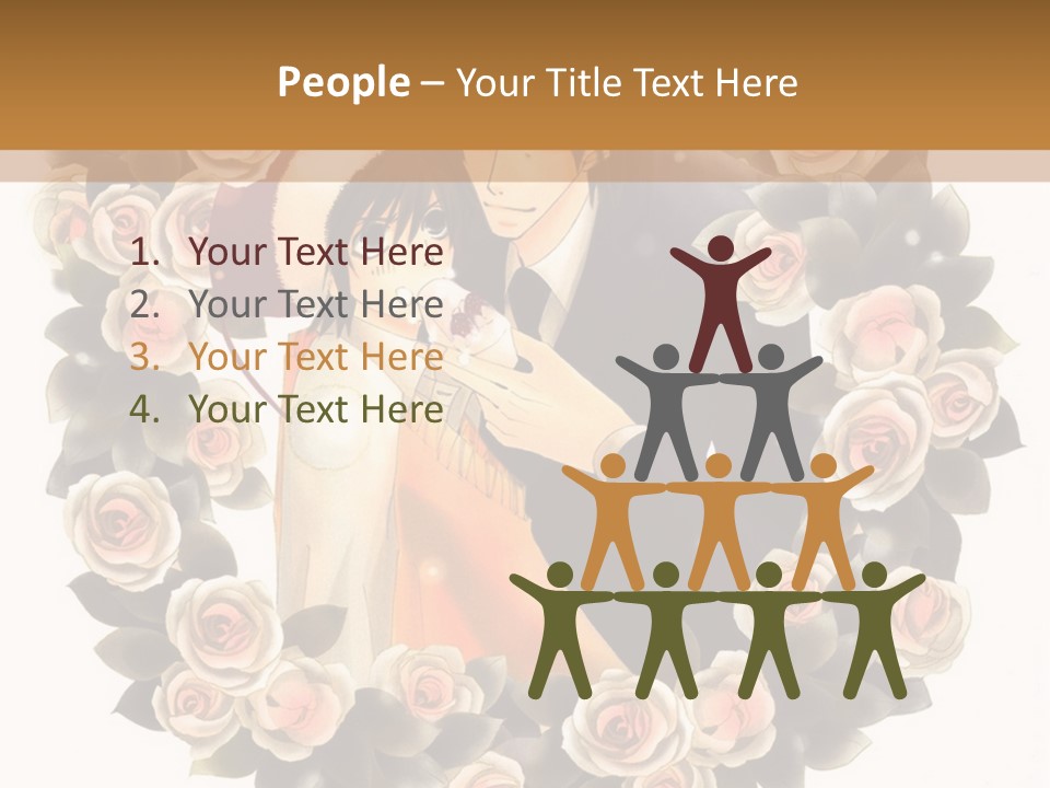 A Picture Of A Man And A Woman Holding Each Other PowerPoint Template