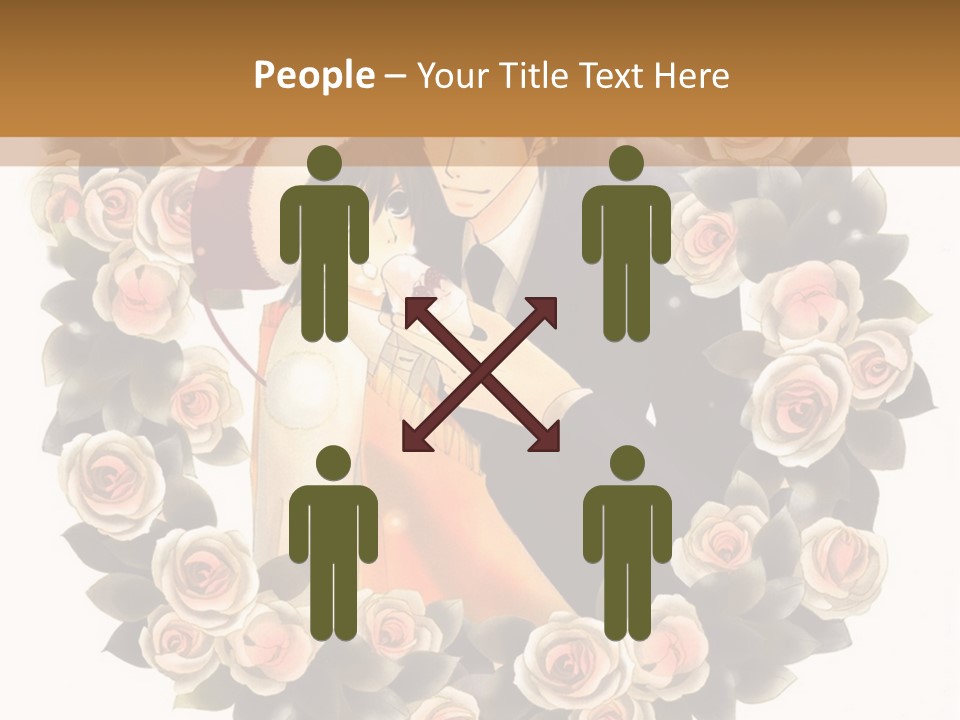 A Picture Of A Man And A Woman Holding Each Other PowerPoint Template