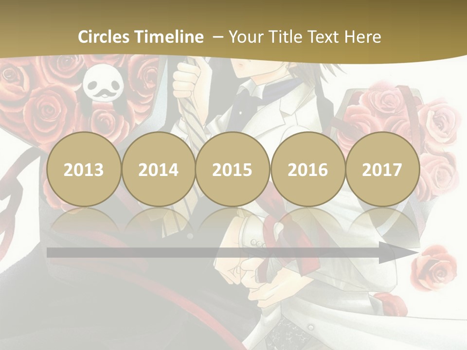 A Man And A Woman Holding Roses In Their Hands PowerPoint Template