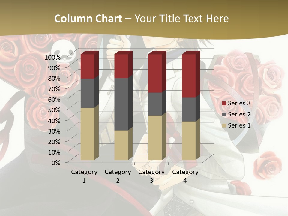 A Man And A Woman Holding Roses In Their Hands PowerPoint Template